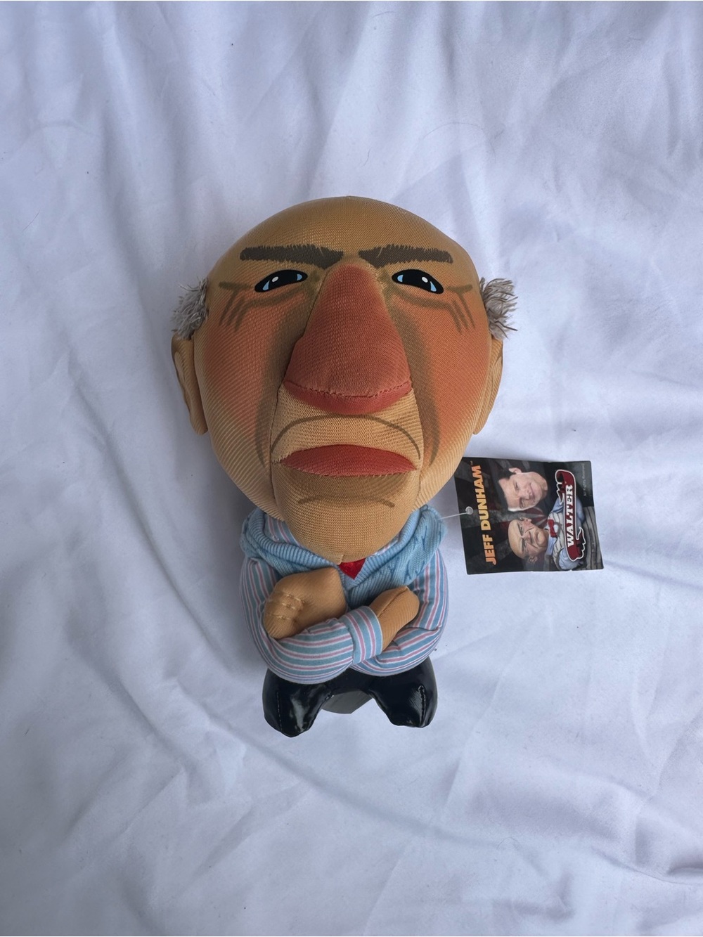 Dunham Walter Plush Doll with Blue-Striped Shirt and Tan Face NWT